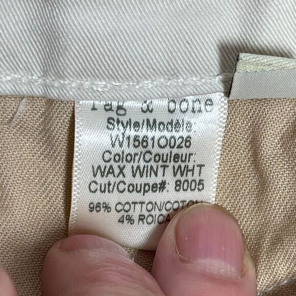 Rag & Bone Ridley Winter White Wax Skinny … - Picture 10 of 13